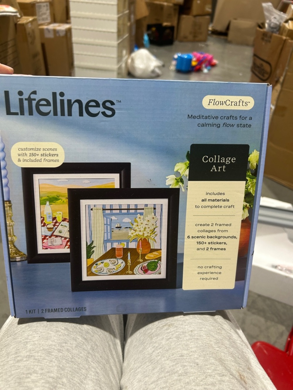 FlowCrafts Collage Art Kit - Blue Packaging